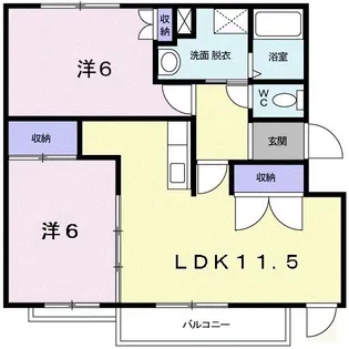 ベルコリーナケイ【2階】の間取り