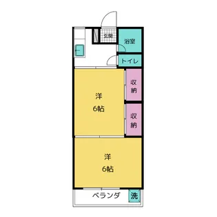 ハウス横倉【2階】の間取り