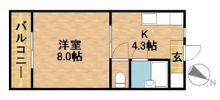 クレイドル【2階】の間取り
