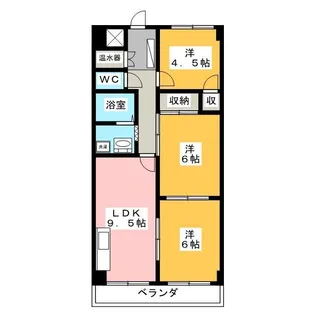ファミールうすずみ【1階】の間取り