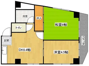 広島県広島市中区平野町【マンション】の間取り