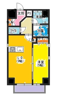 プラセル樟葉【2階】の間取り