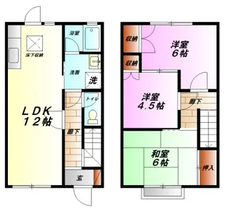神奈川県小田原市堀之内【アパート】の間取り