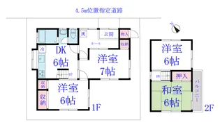 千葉県鎌ヶ谷市鎌ケ谷6【一戸建】の間取り