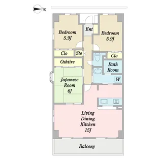 アルバ八千代【6階】の間取り