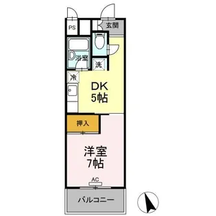 サンラフォーレ花北【2階】の間取り