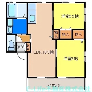 ウィングコートI・II【2階】の間取り