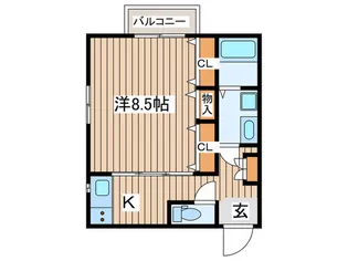 シャトル八幡【2階】の間取り