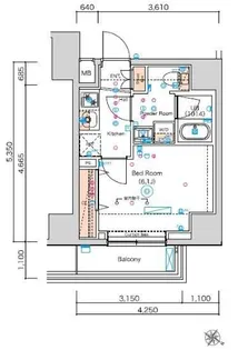 スクエアシティ横濱大通公園AZ【7階】の間取り