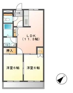 グリーンシャトー【1階】の間取り