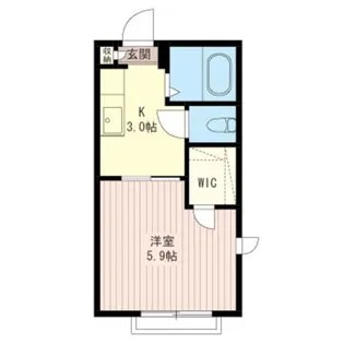 ポエットけやき【2階】の間取り