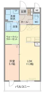 レジデンスノーブル【1階】の間取り