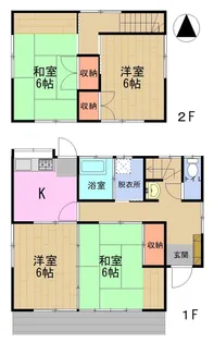 長野県長野市桐原1【一戸建】の間取り