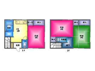 杉山アパート 長泉町賃貸アパート【1階】の間取り