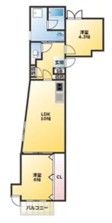 東京都文京区千駄木3【マンション】の間取り