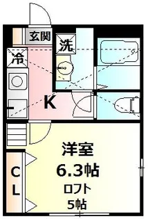 CASA ORISE II【1階】の間取り