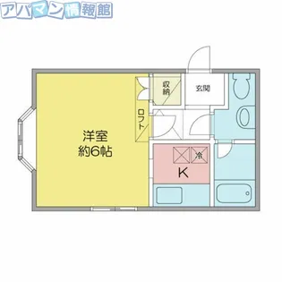 メゾンド・プルネールC【1階】の間取り