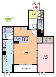 ヴェスプッチ(VESPUCCI)【2階】の間取り