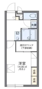 レオパレスラージグルーブII【2階】の間取り