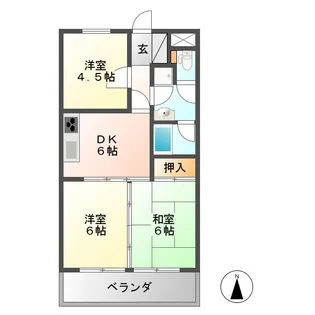 アクセス11【2階】の間取り