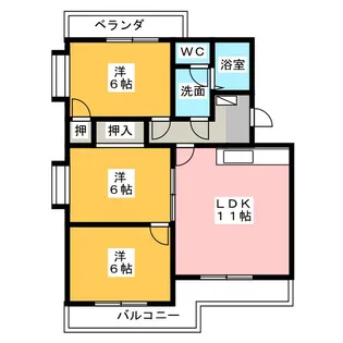 エクセルシオールII【2階】の間取り