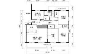 あかしあ台ハイツ【3階】の間取り