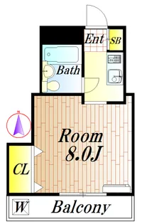 東京都目黒区碑文谷4【アパート】の間取り