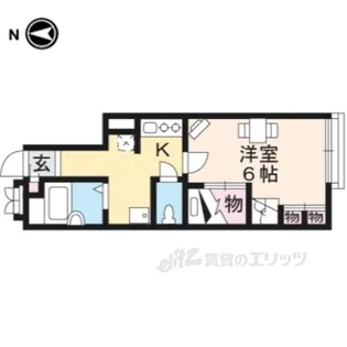 レオパレスプラティニ【1階】の間取り