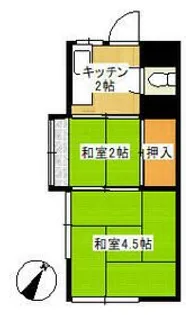 蓼沼荘【2階】の間取り