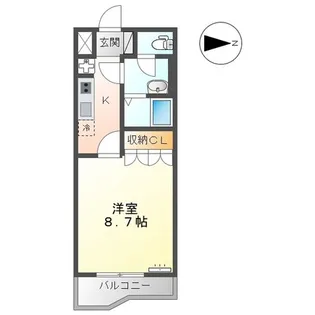 千葉県茂原市大芝【アパート】の間取り