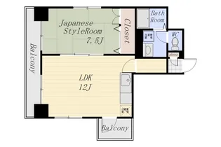 セシオン萩原【7階】の間取り