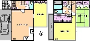 東京都文京区春日2【一戸建】の間取り