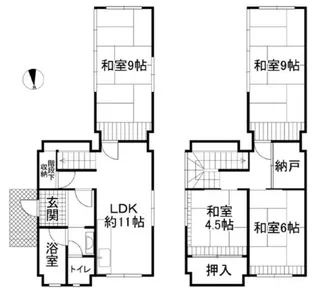 大阪府堺市南区檜尾【一戸建】の間取り