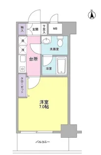 セレーノ品川【2階】の間取り