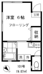 旗岡ハウス【1階】の間取り