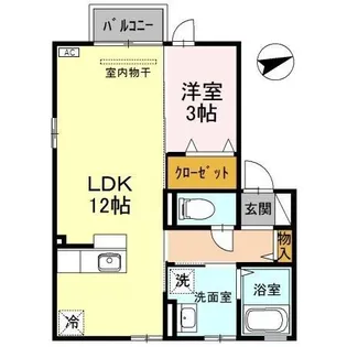 さくらハウス石金【2階】の間取り