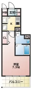 グランルージュ中之島南【11階】の間取り