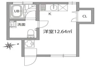 グランエッグス千歳烏山N【1階】の間取り