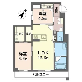 ラヴィータ フェリーチェ【3階】の間取り