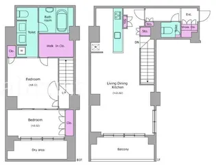 東京都港区高輪1【マンション】の間取り