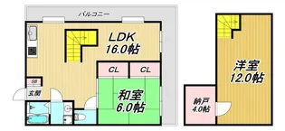 ヒロマンション【4階】の間取り