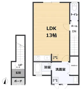 レコルト B【2階】の間取り