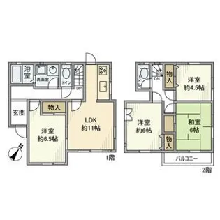 埼玉県上尾市大字上【一戸建】の間取り