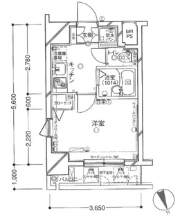 パークウェル麻布十番【9階】の間取り