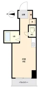 1Rの間取り画像