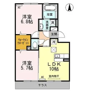 サニーホームズ88【1階】の間取り