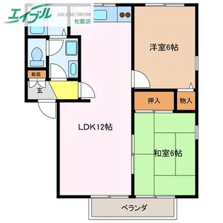 アーバンスクエアA【1階】の間取り