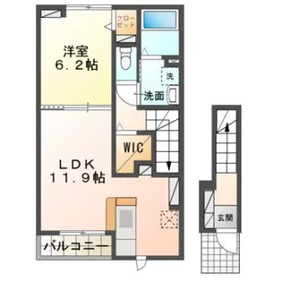 ソラーナB棟【2階】の間取り