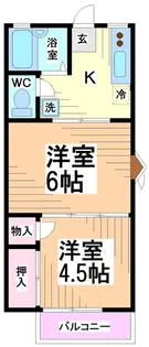 神奈川県川崎市多摩区栗谷3【アパート】の間取り