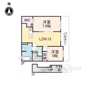 ガーデンヒルズK【2階】の間取り